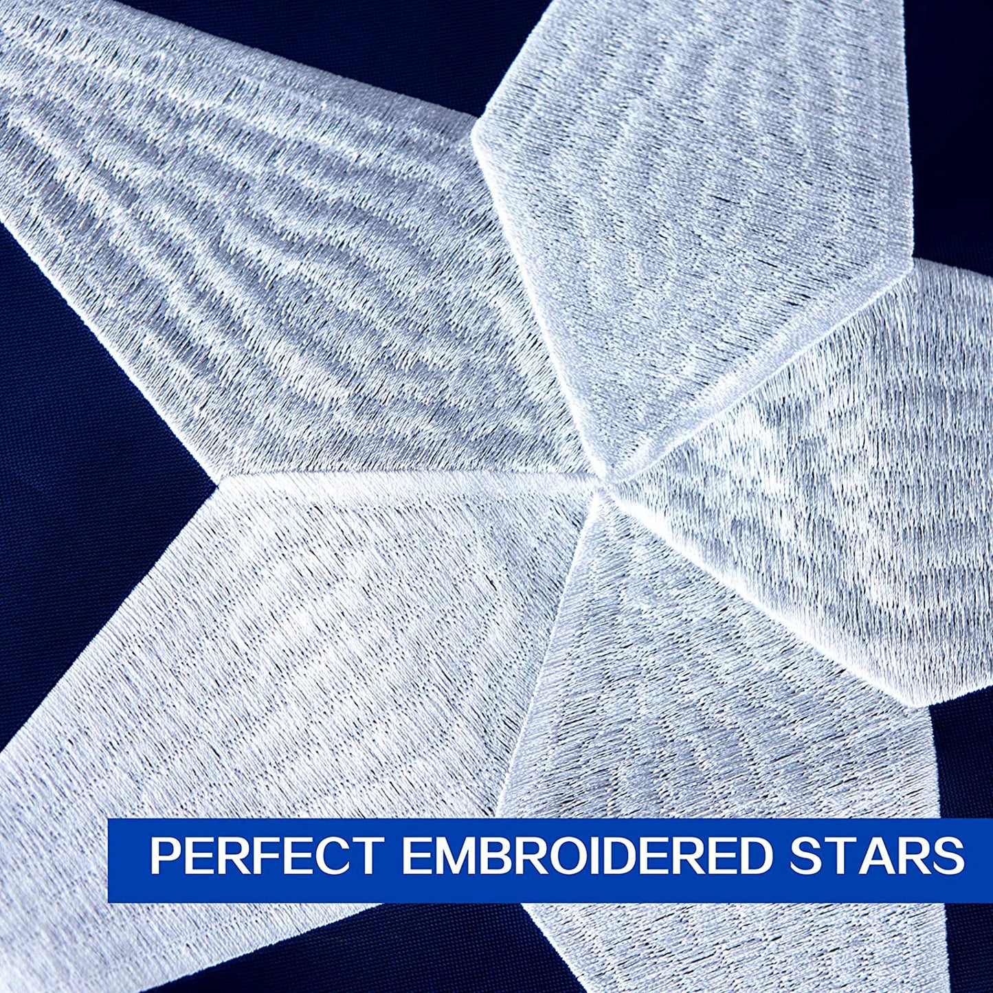 Texas Flag – Embroidered Star & Brass Grommets | Durable Oxford Nylon