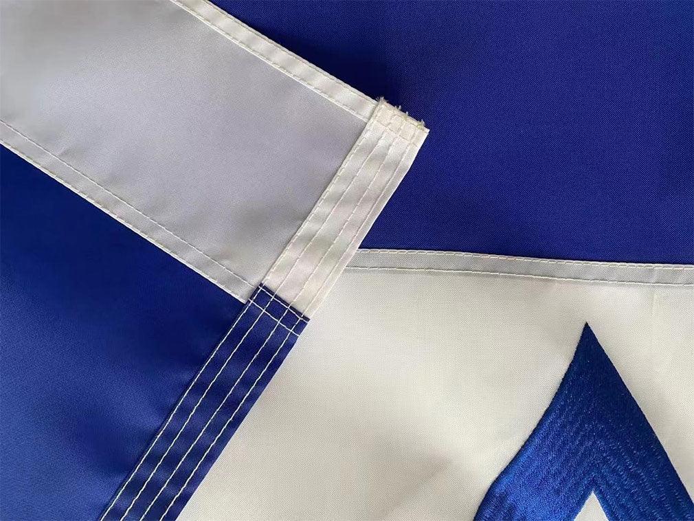Embroidered Israel Flag 3x5ft – Double-Sided for Outdoor Display
