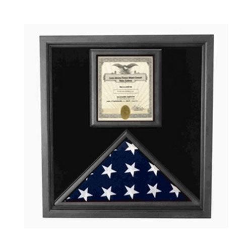 Flag and Certificate Case Black Frame, American Made
