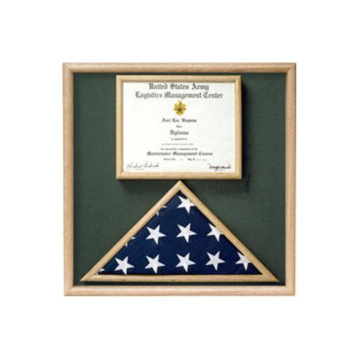 Flag and Certificate Display Case from Original Uniform Fabrics