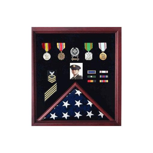 Flag and Medal Display Case