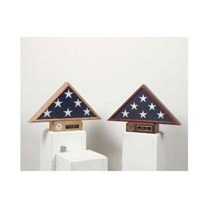 Flag and Pedestal case, Flag display case with base