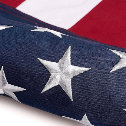 Folded US Memorial Flag - Premium Cotton for Veterans