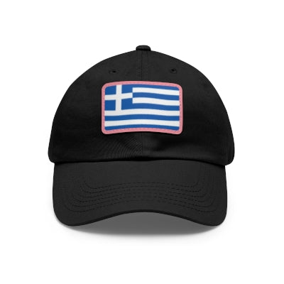 Greece Leather Patch Hat