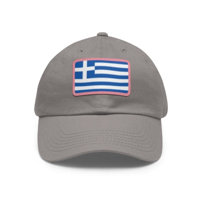 Greece Leather Patch Hat