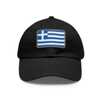 Greece Leather Patch Hat