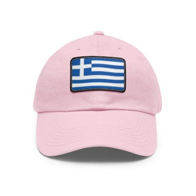 Greece Leather Patch Hat