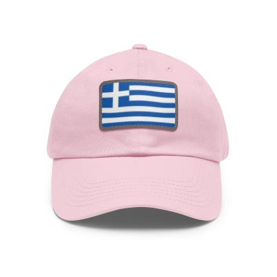 Greece Leather Patch Hat
