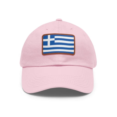 Greece Leather Patch Hat