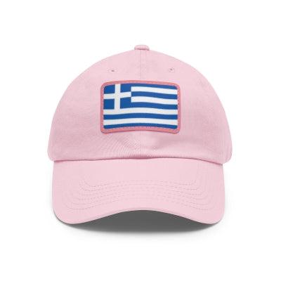 Greece Leather Patch Hat