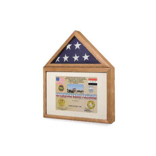 Large Flag and Certificate Display case