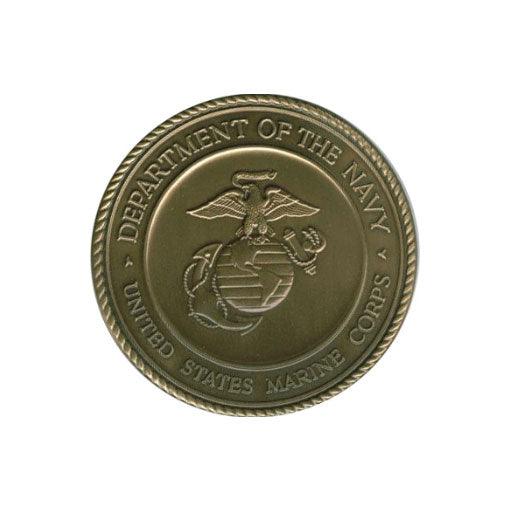 Marine Corps Brass service medallion