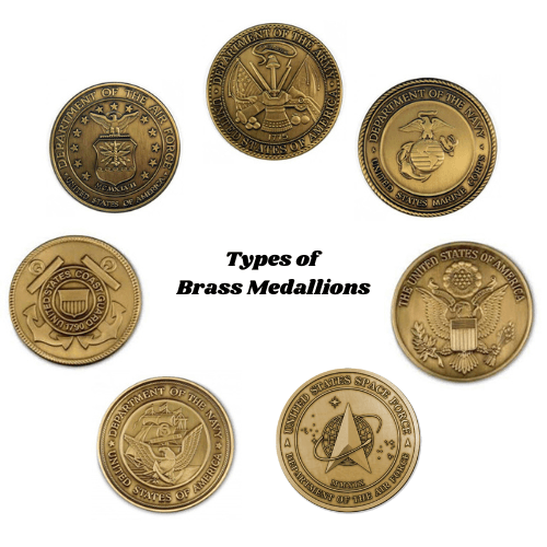 Marine Corps Brass service medallion
