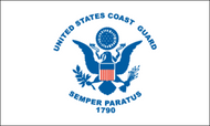 Coast Guard Flag 4ft x 6ft Superknit Polyester