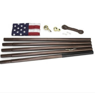 Residential Flagpole Kit With Flag - Bronze